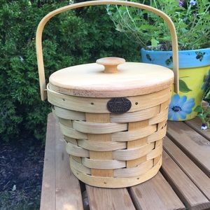 PETERBORO BASKET Co Ice Bucket with Lid & Handle